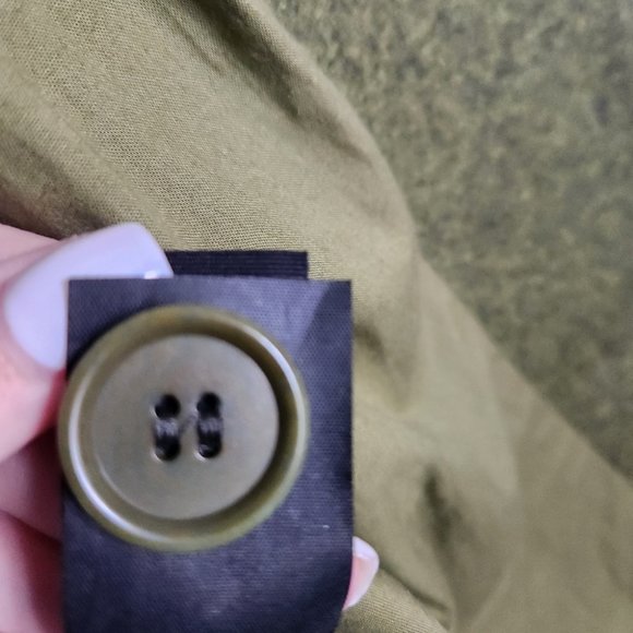 *SOLD* COS | Green Straight Wool Coat Jacket Size 2 - Picture 4 of 8